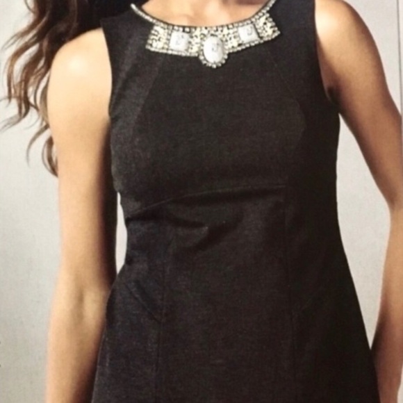 CAbi The Glitz Style #508 Sleeveless Embellished Neck Blouse - Picture 2 of 10